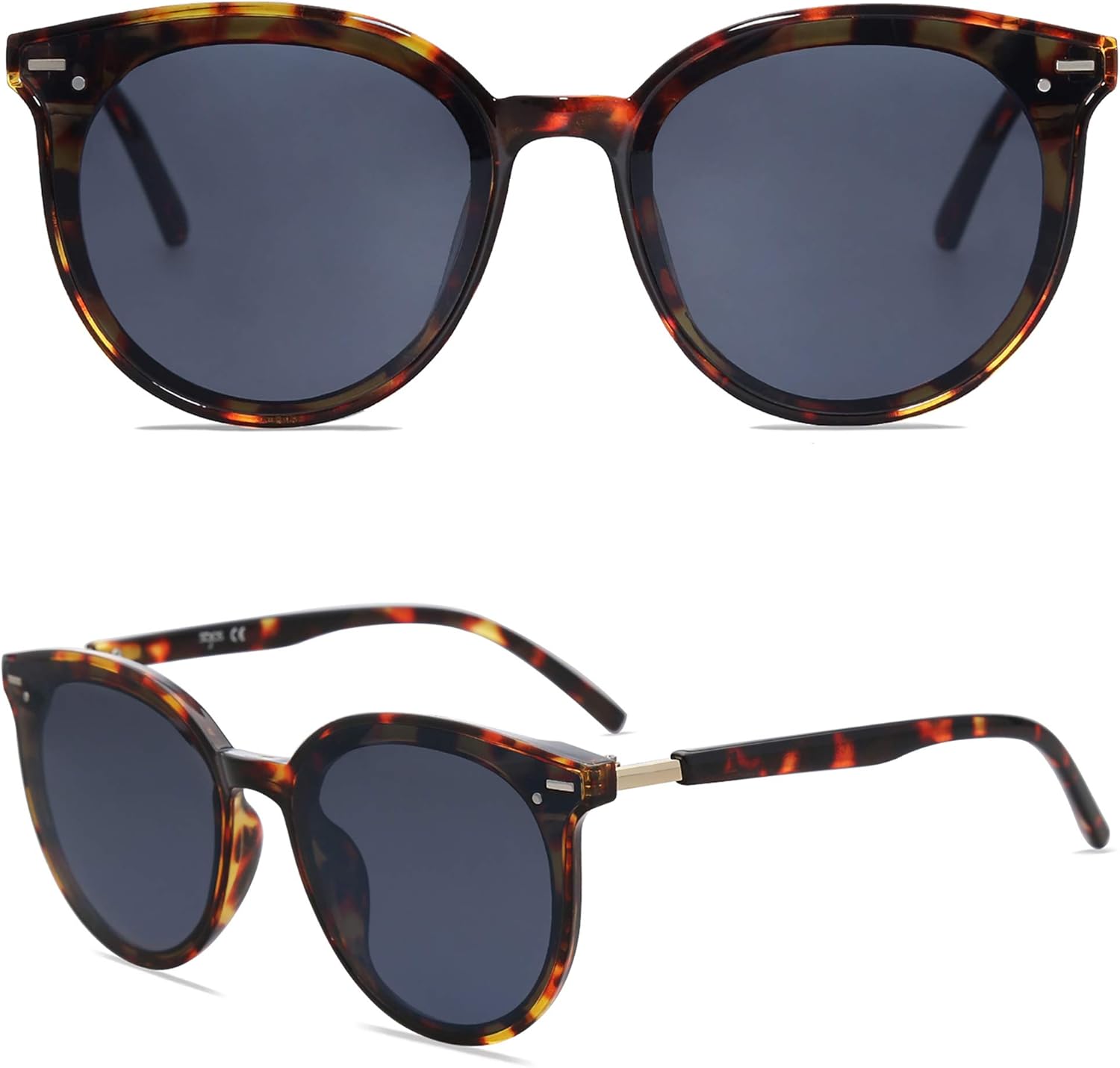 SOthtJOS Sunglasses Womens Trendy 2025 Classic Round Retro Vintage Shades Large Frame Sunnies SJ2067