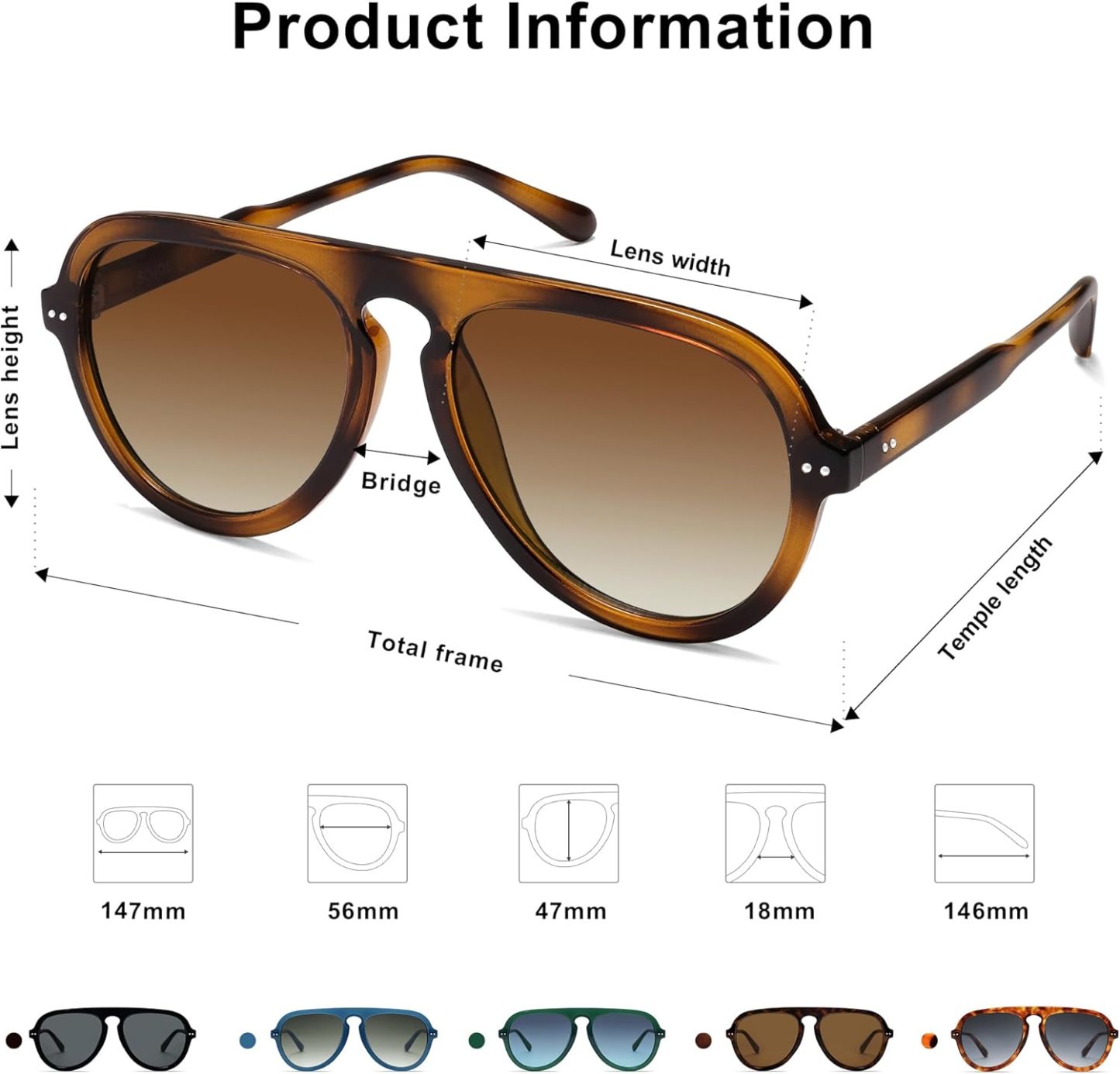 SOthtJOS Retro Aviator Sunglasses Womens Mens Vintage Plastic Frame Shades Lentes De Sol Para Mujer SJ2255