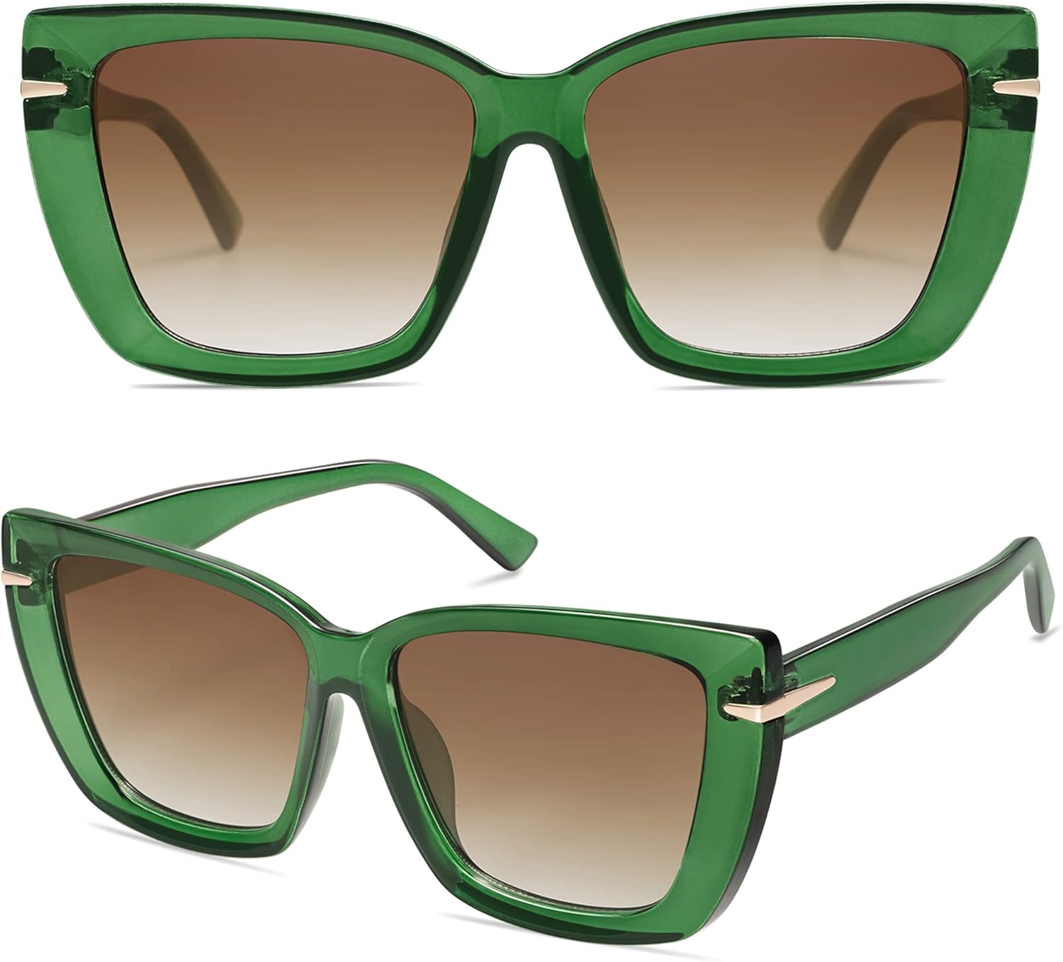 SOthtJOS Trendy Large Oversized Cat Eye Sunglasses for Women 70s UV400 Designer Shades SJ2231