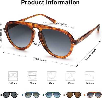 SOthtJOS Retro Aviator Sunglasses Womens Mens Vintage Plastic Frame Shades Lentes De Sol Para Mujer SJ2255