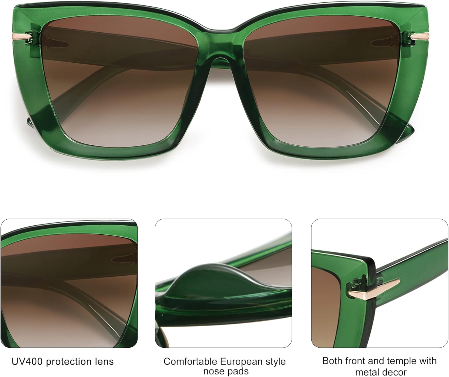 SOthtJOS Trendy Large Oversized Cat Eye Sunglasses for Women 70s UV400 Designer Shades SJ2231