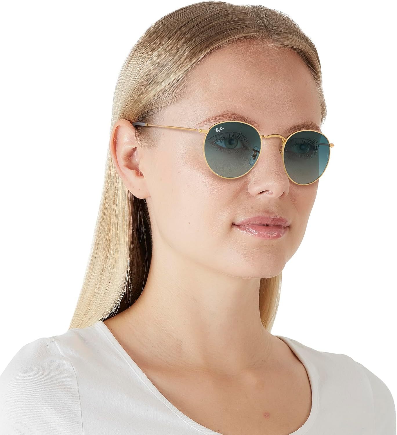 Rthtay-Bthtan RB3447 Round Metal Sunglasses