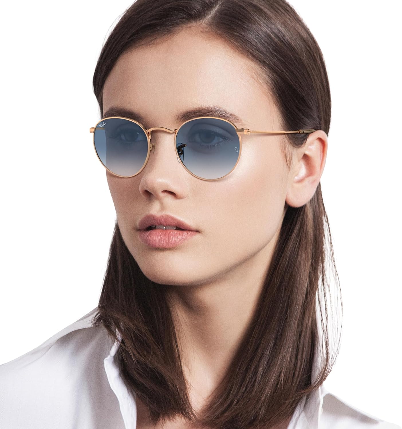 Rthtay-Bthtan RB3447 Round Metal Sunglasses