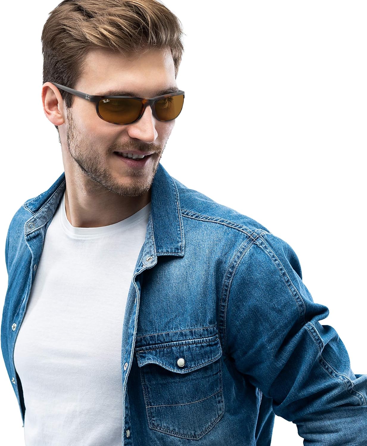 Rthtay-Bthtan Men's RB2027 Predator 2 Rectangular Sunglasses