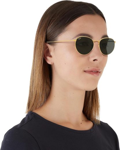 Rthtay-Bthtan RB3447 Round Metal Sunglasses
