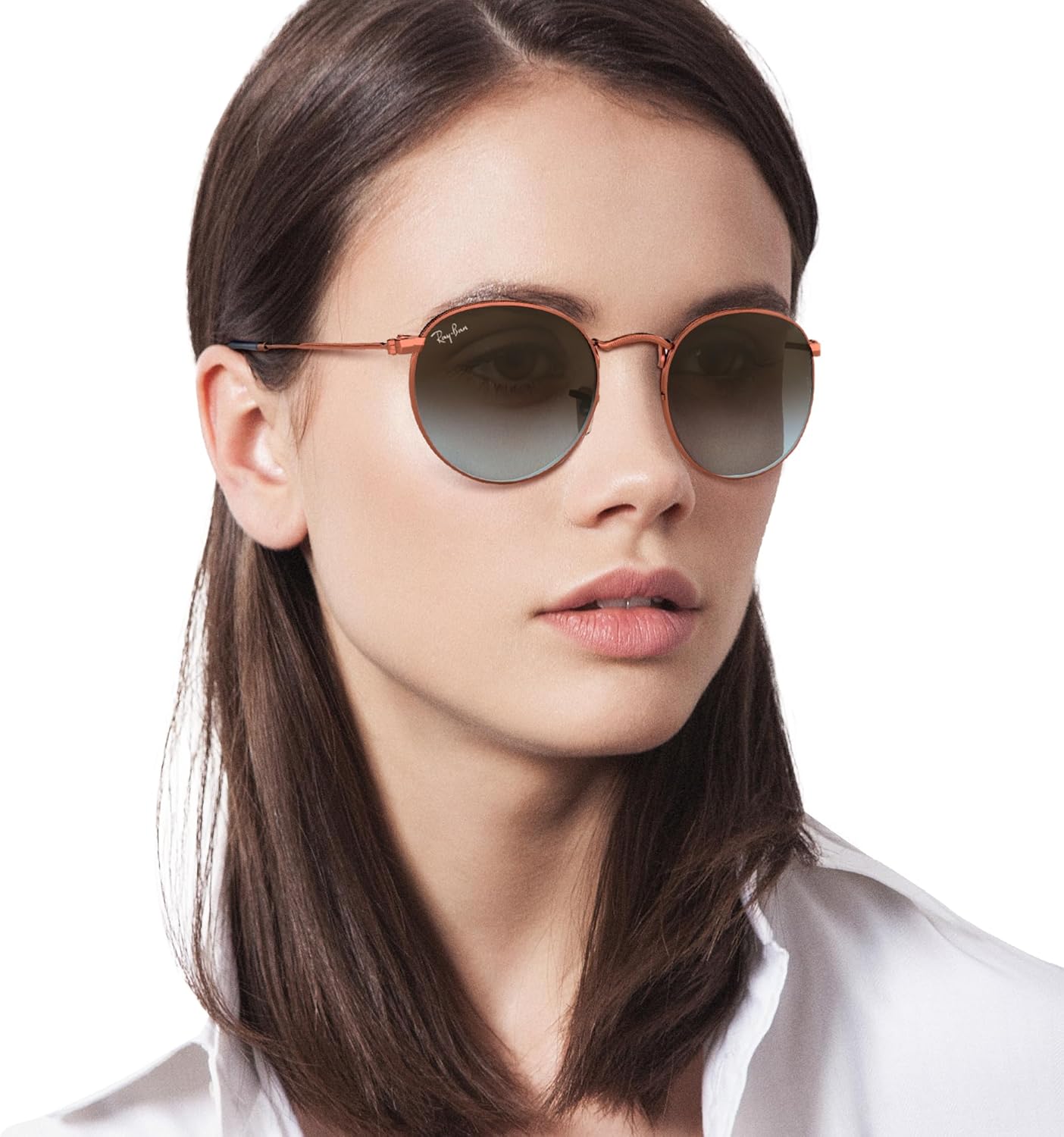 Rthtay-Bthtan RB3447 Round Metal Sunglasses