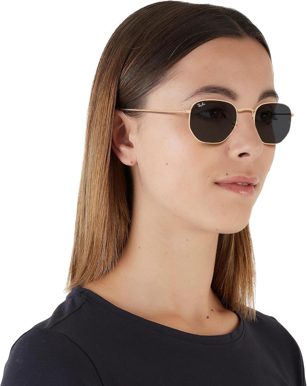 Rthtay-Bthtan RB3548N Hexagonal Flat Lens Sunglasses