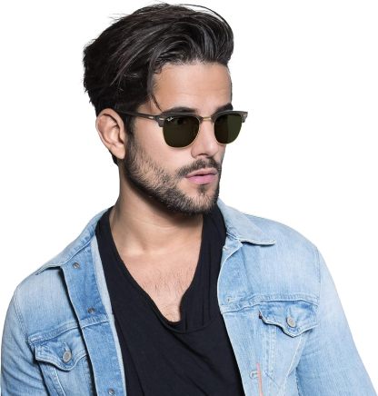 Rthtay-Bthtan RB3016 Clubmaster Square Sunglasses