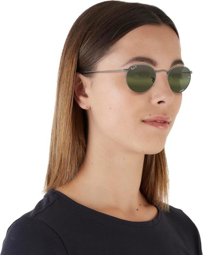 Rthtay-Bthtan RB3447 Round Metal Sunglasses