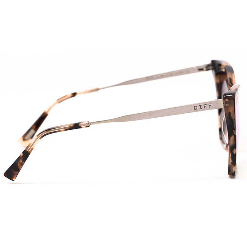 BECKY II - HIMALAYAN TORTOISE + TAUPE MIRROR POLARIZED SUNGLASSES