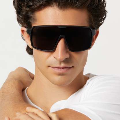 CHARGE - MATTE BLACK + GREY FLASH + POLARIZED SUNGLASSES