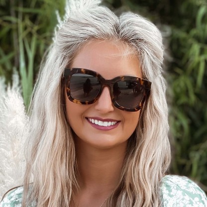 CARSON - AMBER TORTOISE + BLUE STEEL GRADIENT + POLARIZED SUNGLASSES