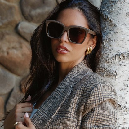 MEREDITH - LONDON STONE + TRUFFLE + POLARIZED SUNGLASSES