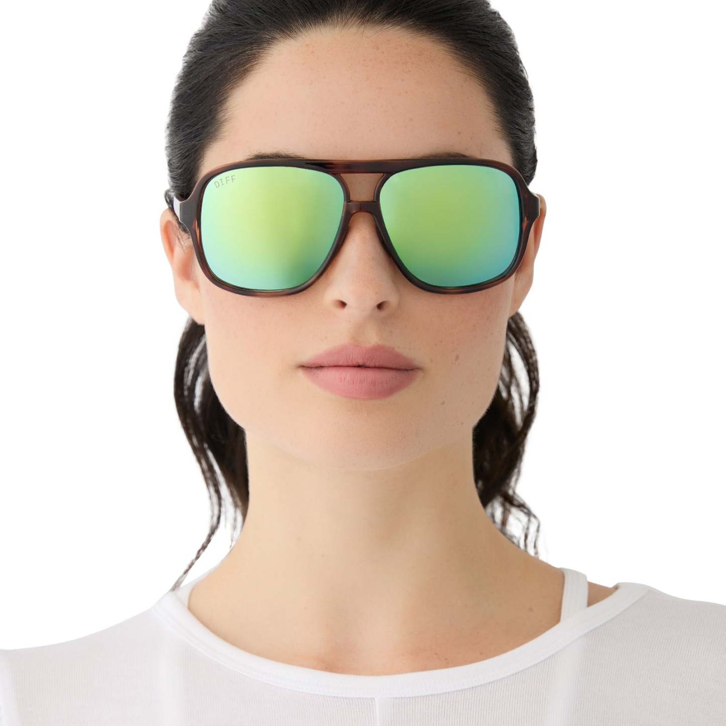 HANGTIME - TORTOISE + TURQUOISE ICE MIRROR + POLARIZED SUNGLASSES