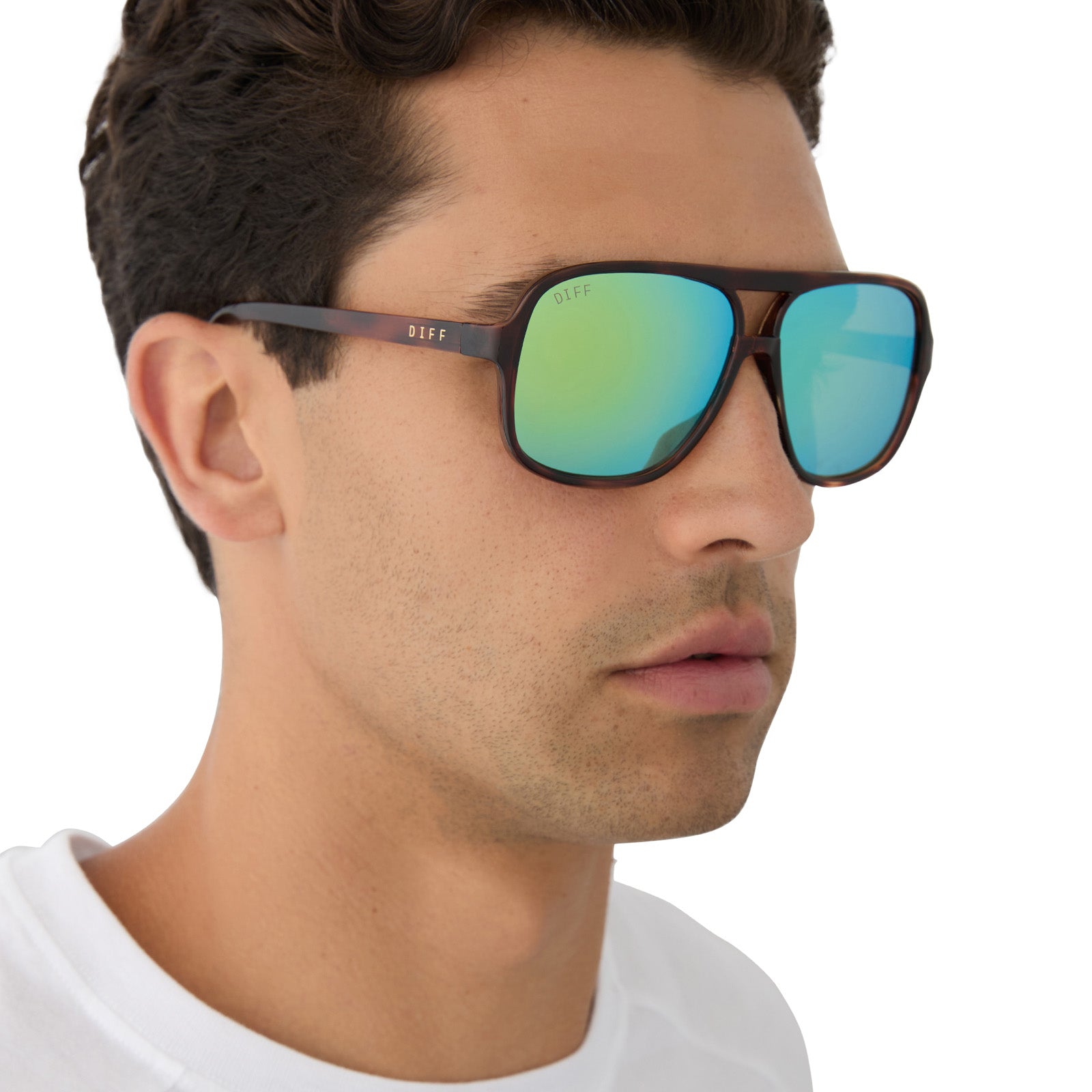 HANGTIME - TORTOISE + TURQUOISE ICE MIRROR + POLARIZED SUNGLASSES