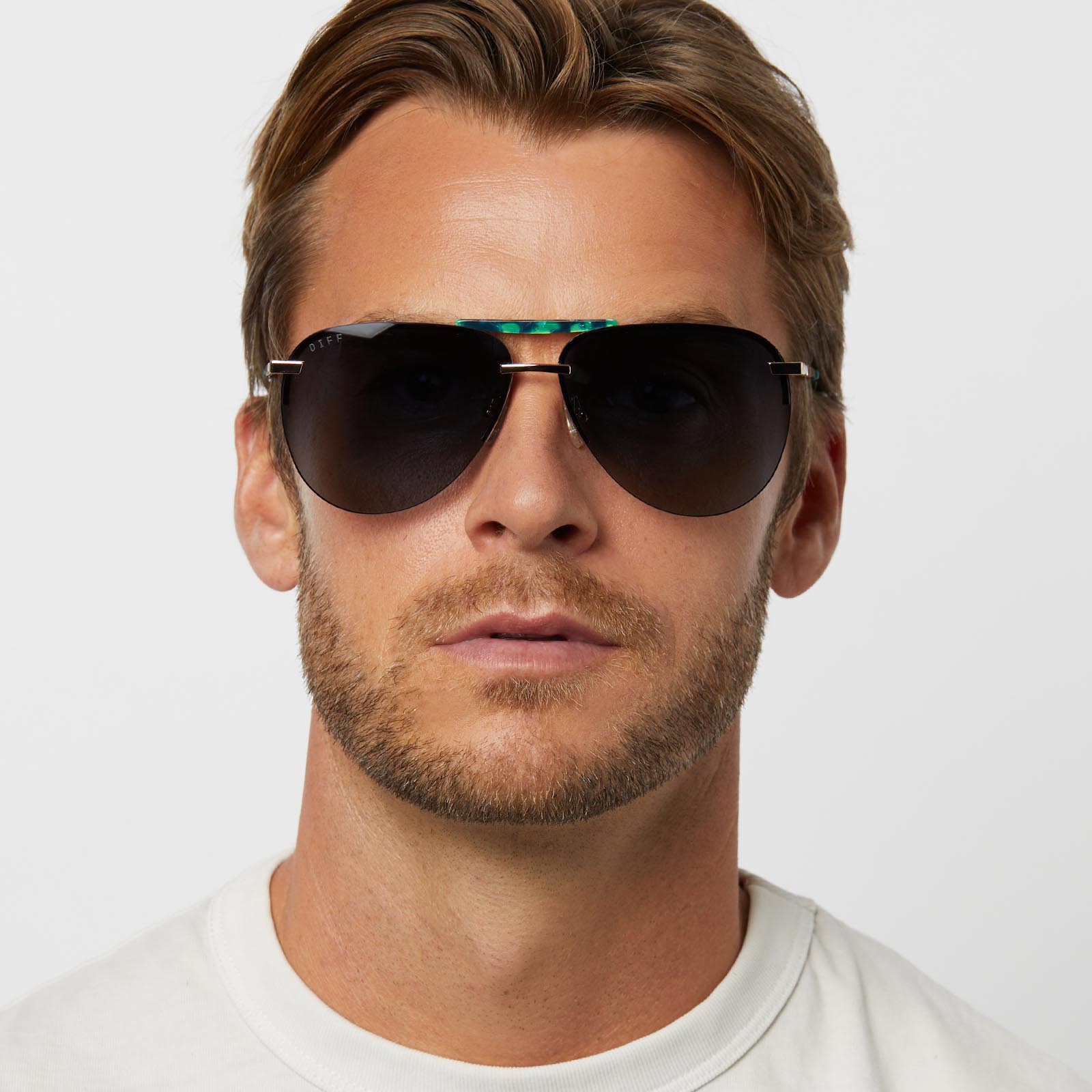 TAHOE - GOLD + GREY GRADIENT + POLARIZED SUNGLASSES