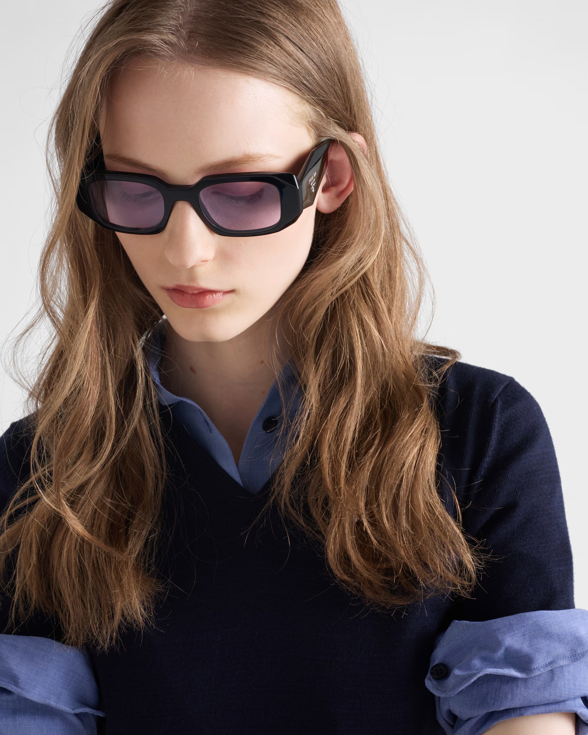 PRAthtDA Lavender Lenses Prada Symbole Sunglasses