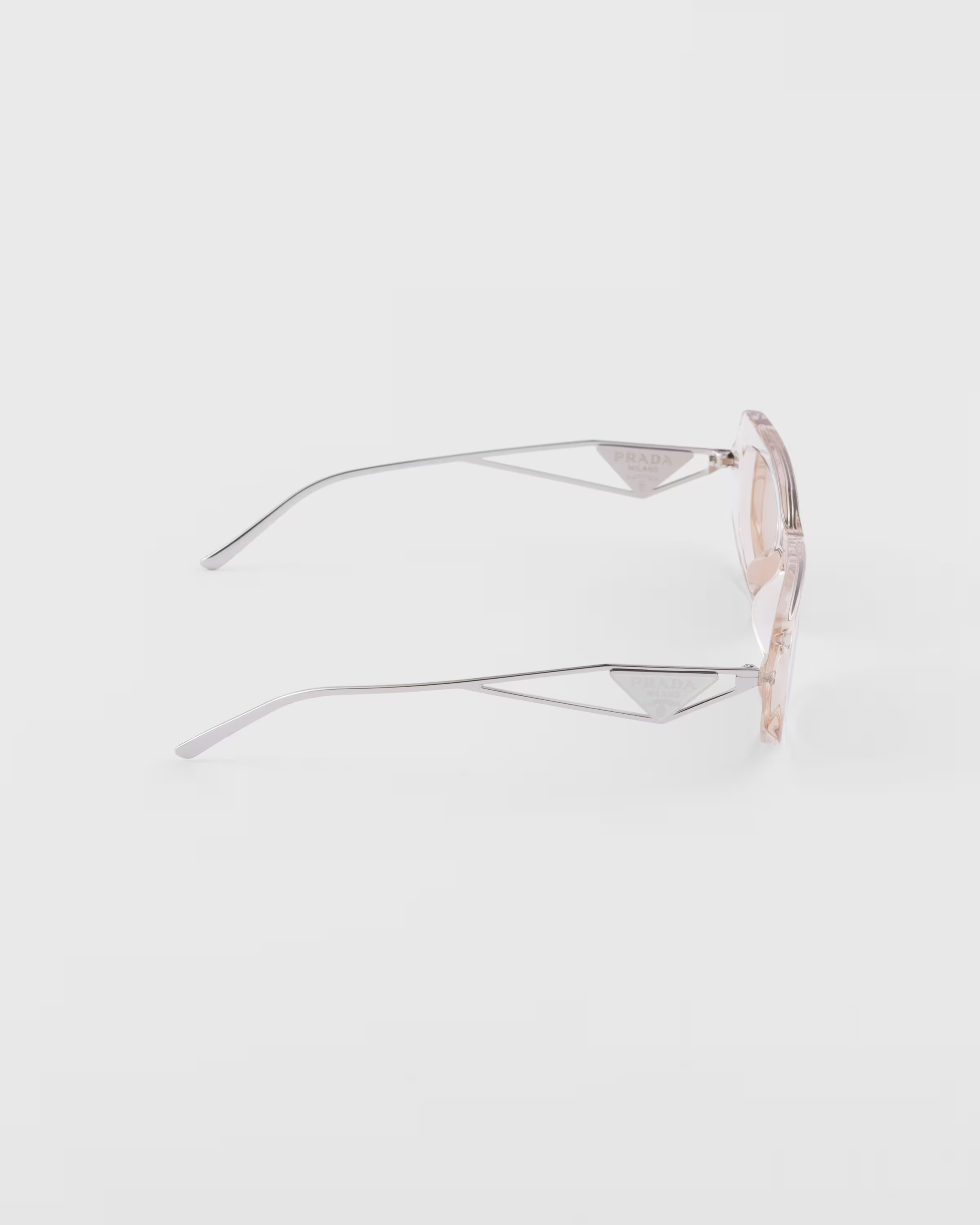 PRAthtDA Hazelnut Brown Lenses Sunglasses With Triangle Logo