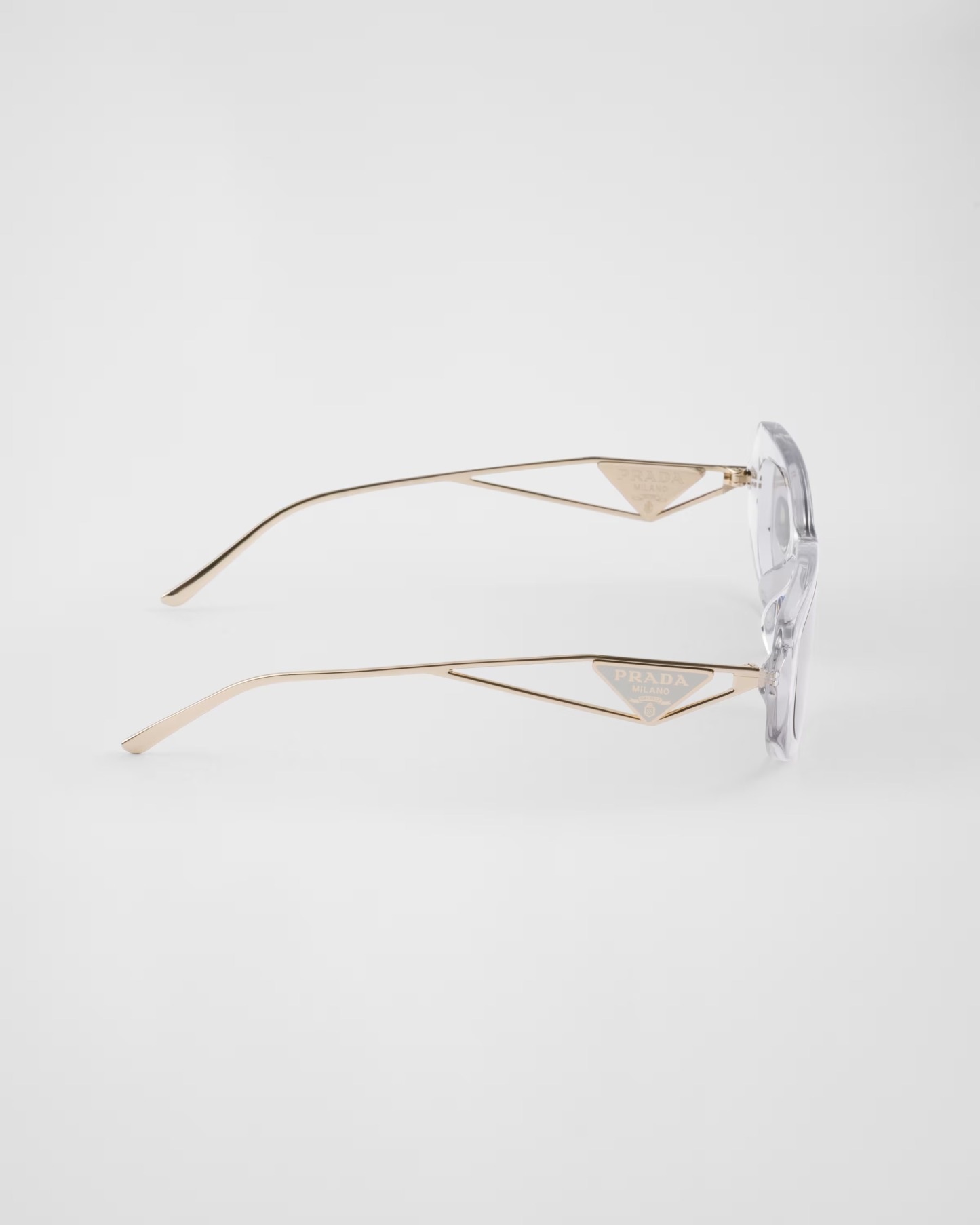 PRAthtDA Light Gray Lenses Prada Sunglasses With The Triangle Logo