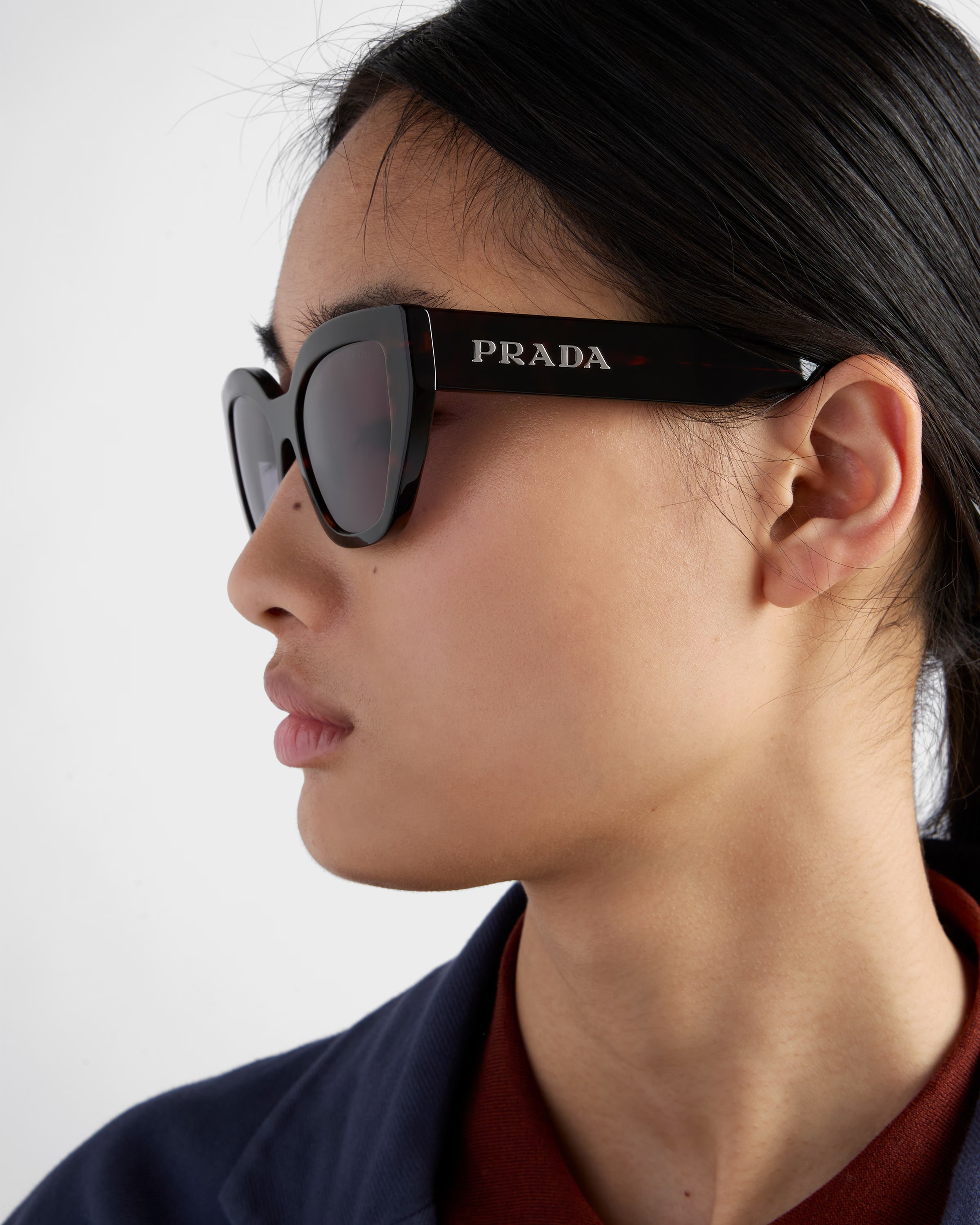 PRAthtDA Dark Blue Denim Lenses Sunglasses With Prathtda Logo