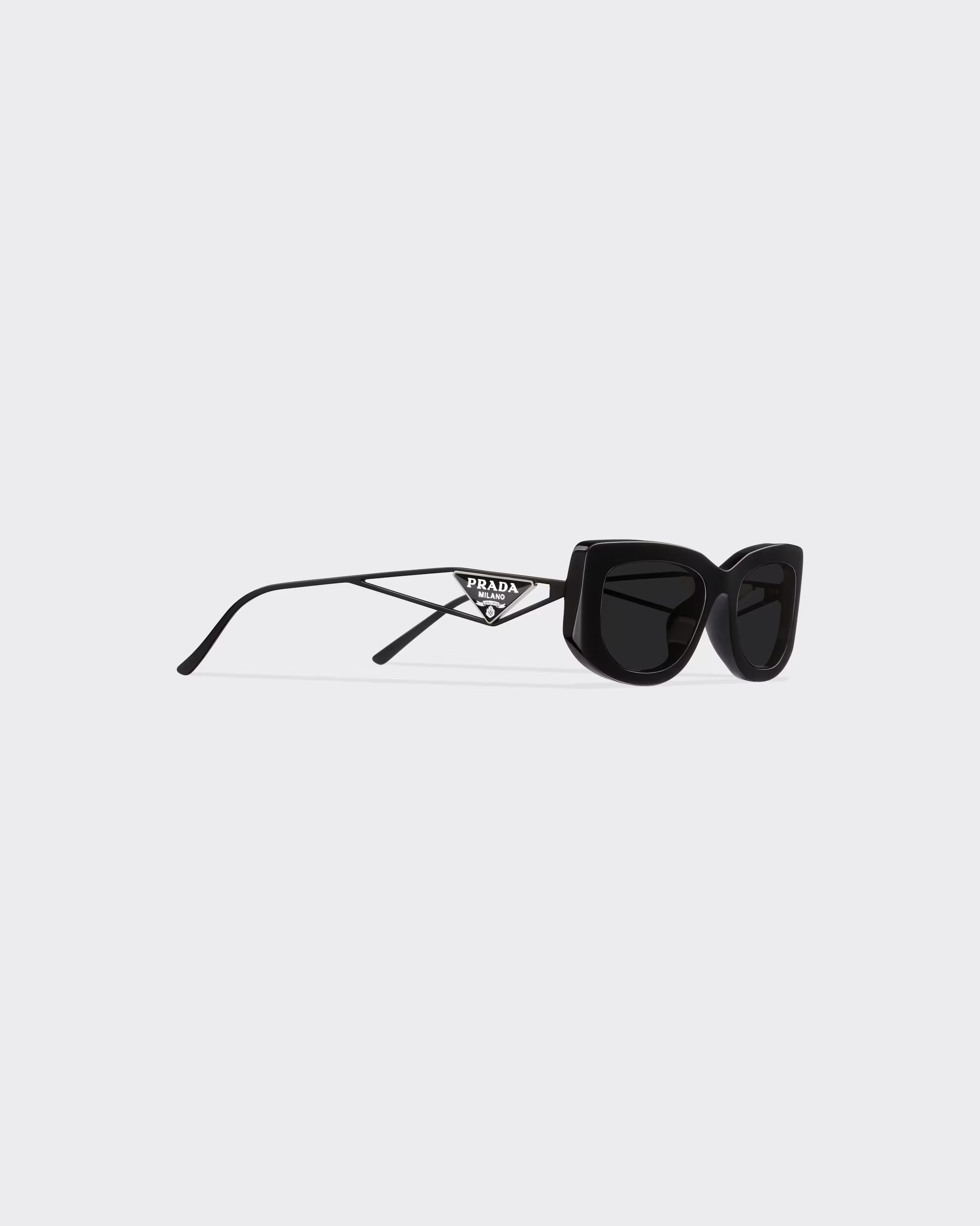 PRAthtDA Slate Gray Lenses Sunglasses With Triangle Logo