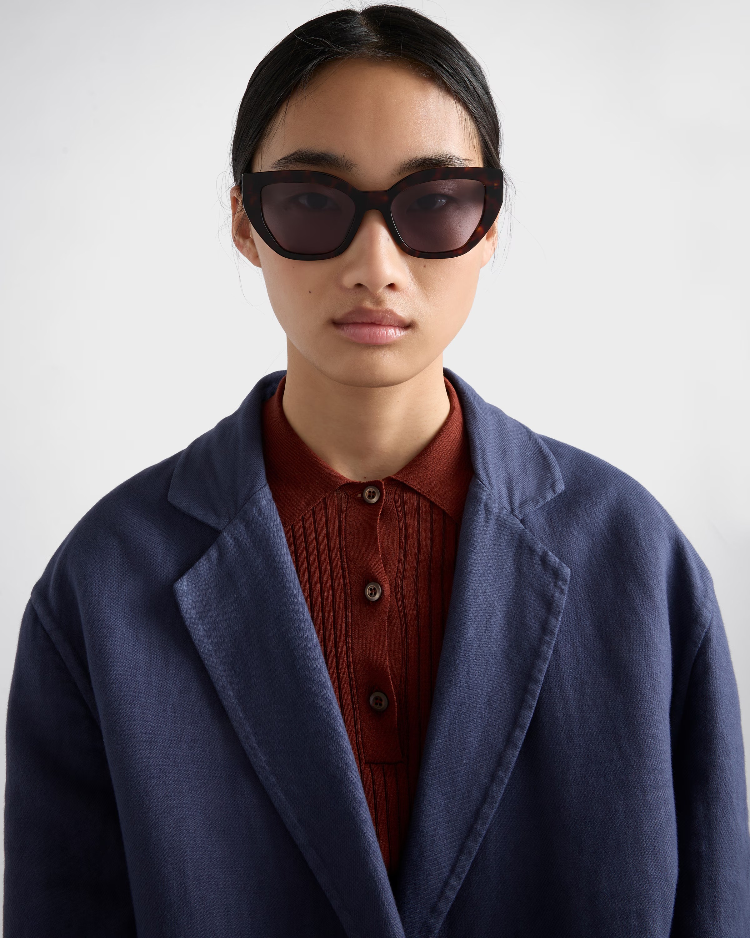 PRAthtDA Dark Blue Denim Lenses Sunglasses With Prathtda Logo