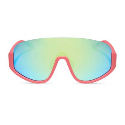BLAZER - CORAL + TURQUOISE ICE MIRROR + POLARIZED SUNGLASSES