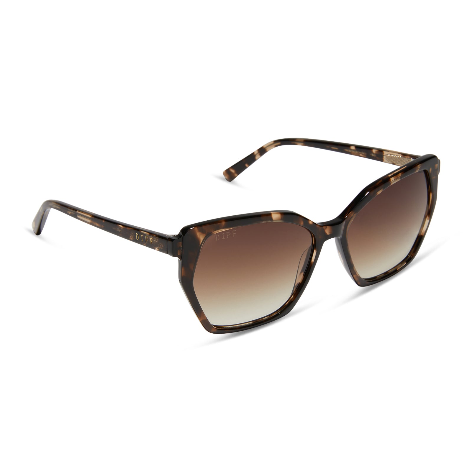 VERA - ESPRESSO TORTOISE + BROWN GRADIENT + POLARIZED SUNGLASSES