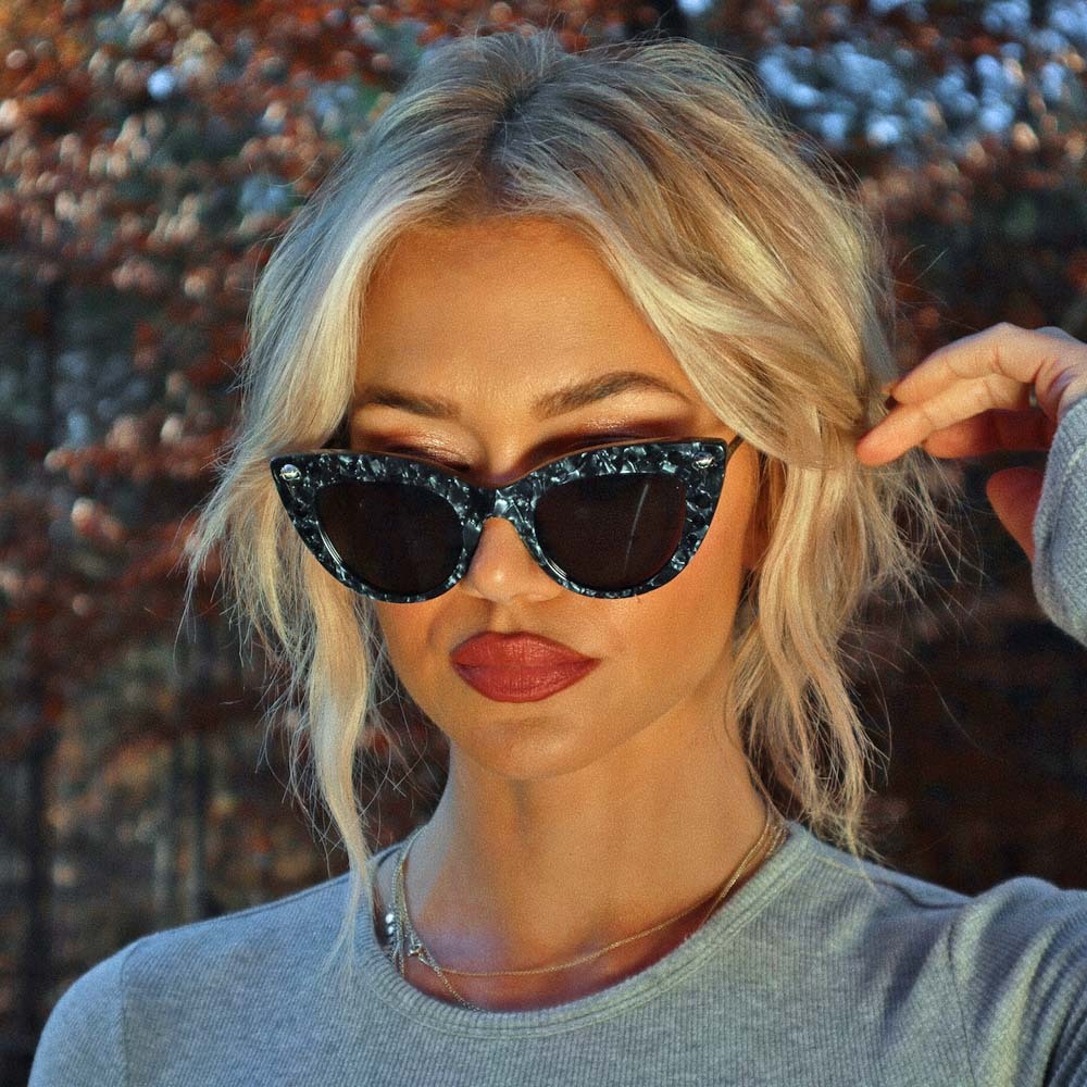 BELLATRIX™ - GEO BLACK + GREY SUNGLASSES