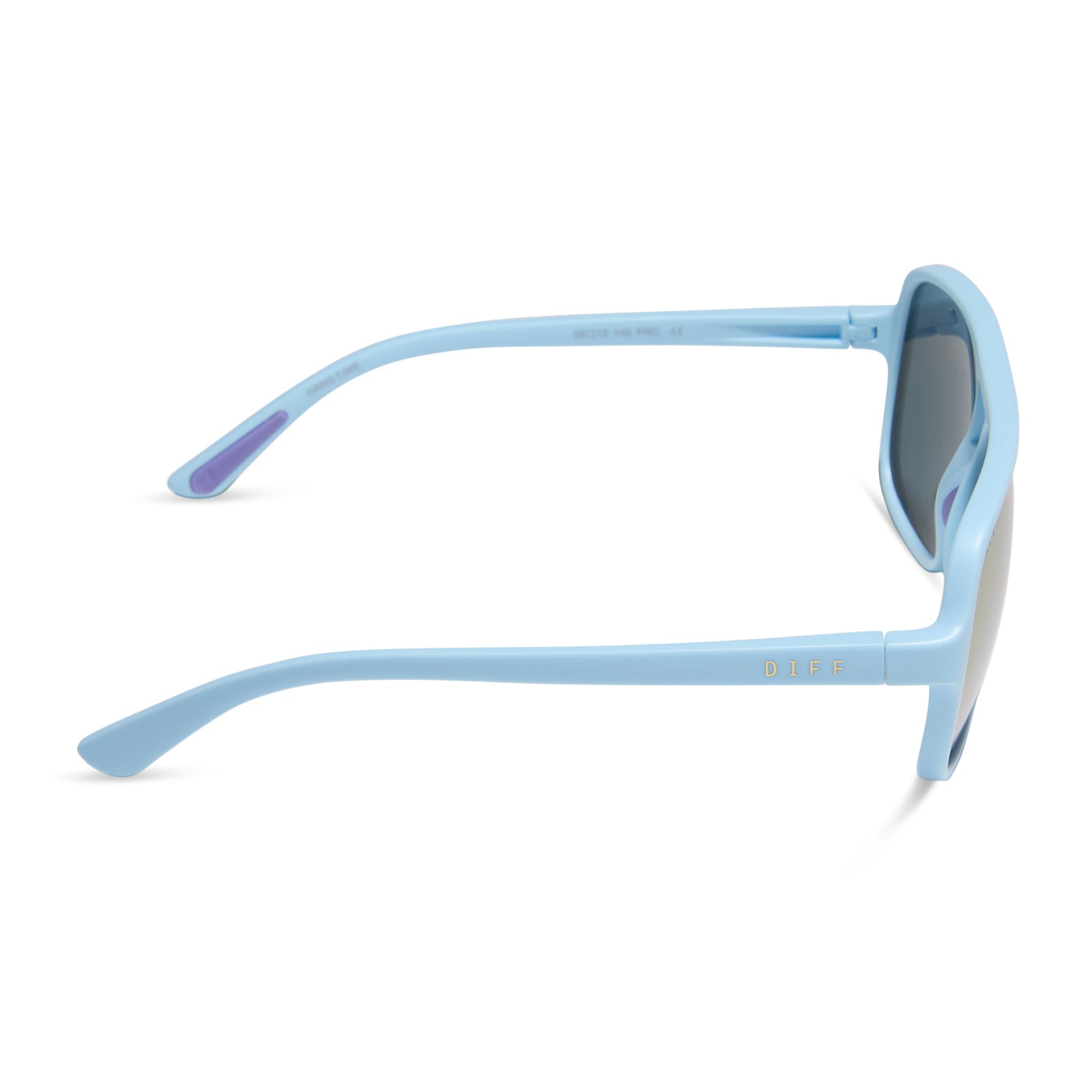 HANGTIME - MATTE BABY BLUE + LAVENDER MIRROR + POLARIZED SUNGLASSES