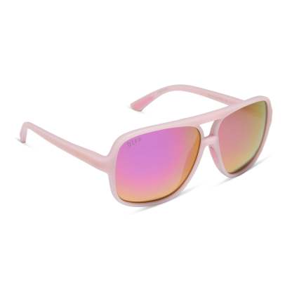 HANGTIME - MATTE BABY PINK + PINK RUSH MIRROR + POLARIZED SUNGLASSES