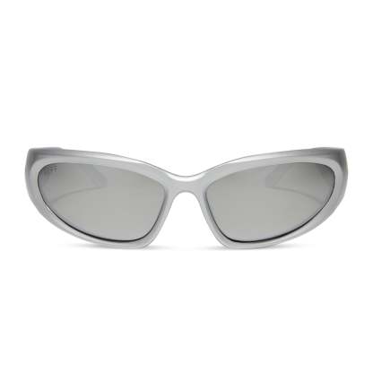 SIDE OUT - SILVER + SILVER MIRROR + POLARIZED SUNGLASSES