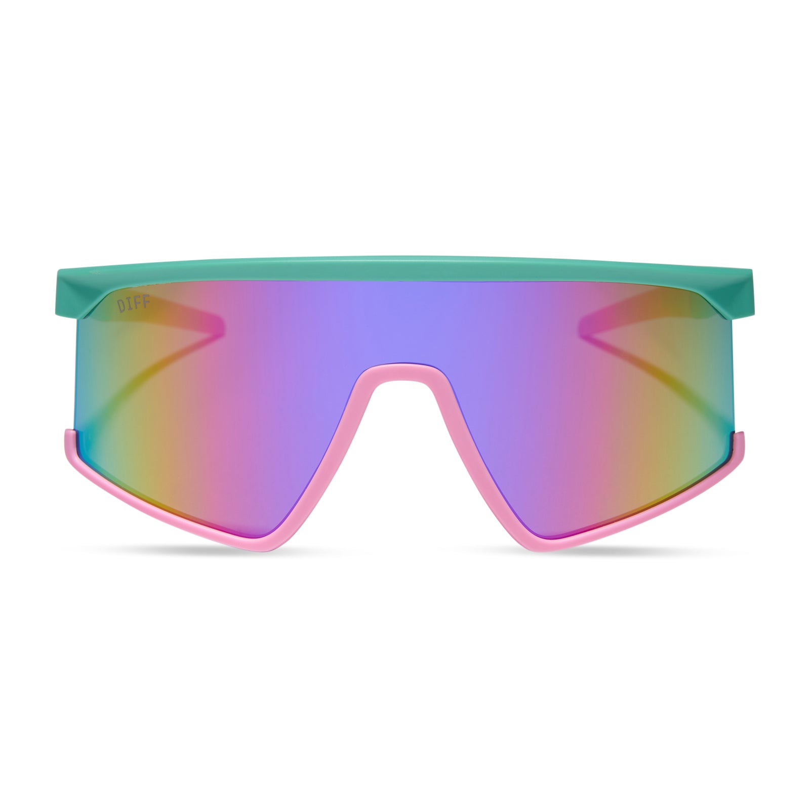 SPIKE - TURQUOISE + HOT PINK + PINK RUSH MIRROR + POLARIZED SUNGLASSES