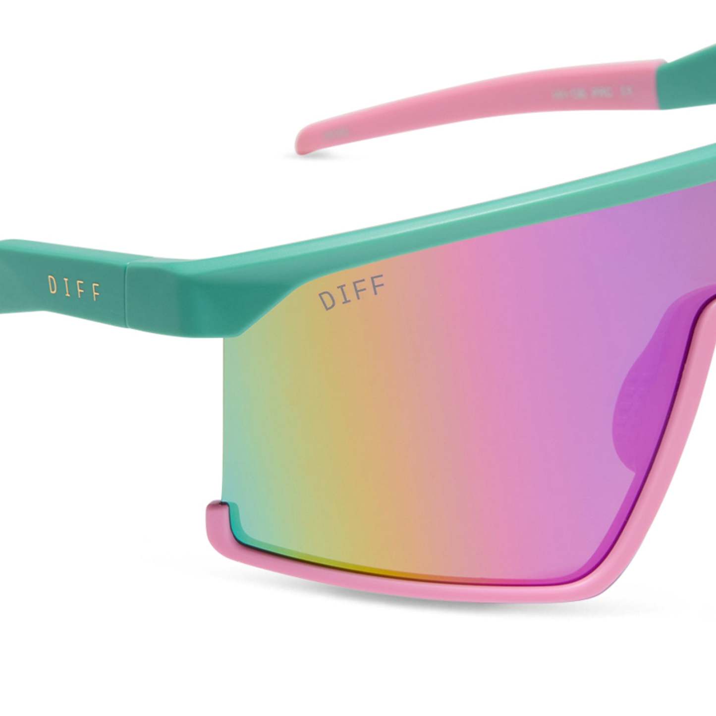 SPIKE - TURQUOISE + HOT PINK + PINK RUSH MIRROR + POLARIZED SUNGLASSES