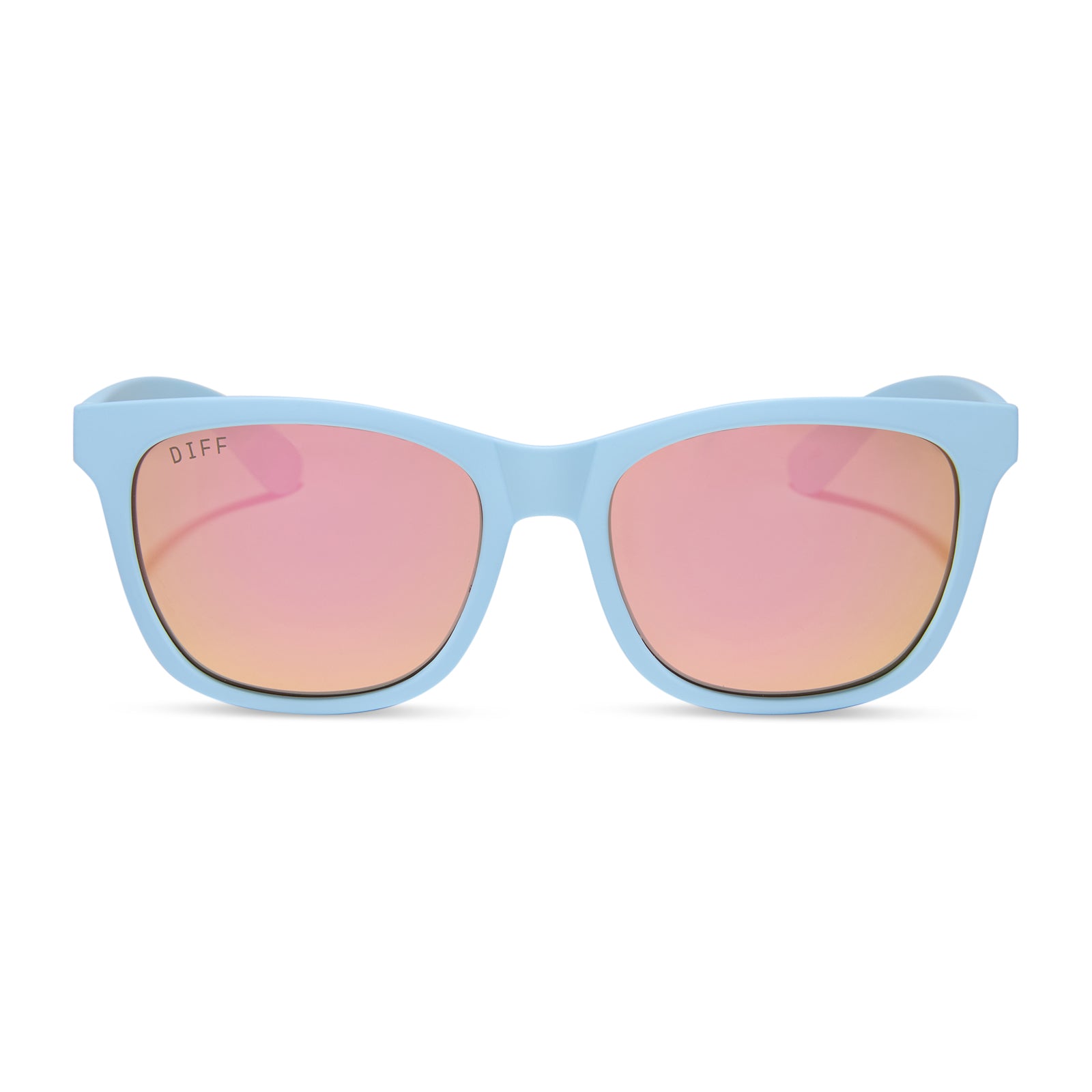 STORM - MATTE BABY BLUE + SHERBERT RAINBOW MIRROR + POLARIZED SUNGLASSES