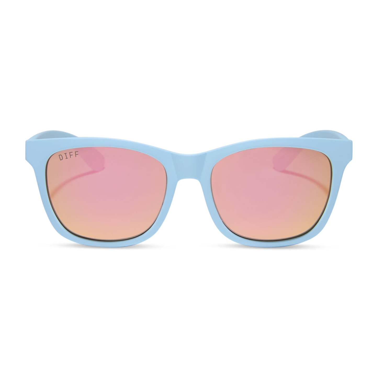 STORM - MATTE BABY BLUE + SHERBERT RAINBOW MIRROR + POLARIZED SUNGLASSES