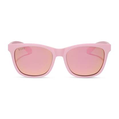 STORM - MATTE BABY PINK + SHERBERT RAINBOW MIRROR + POLARIZED SUNGLASSES