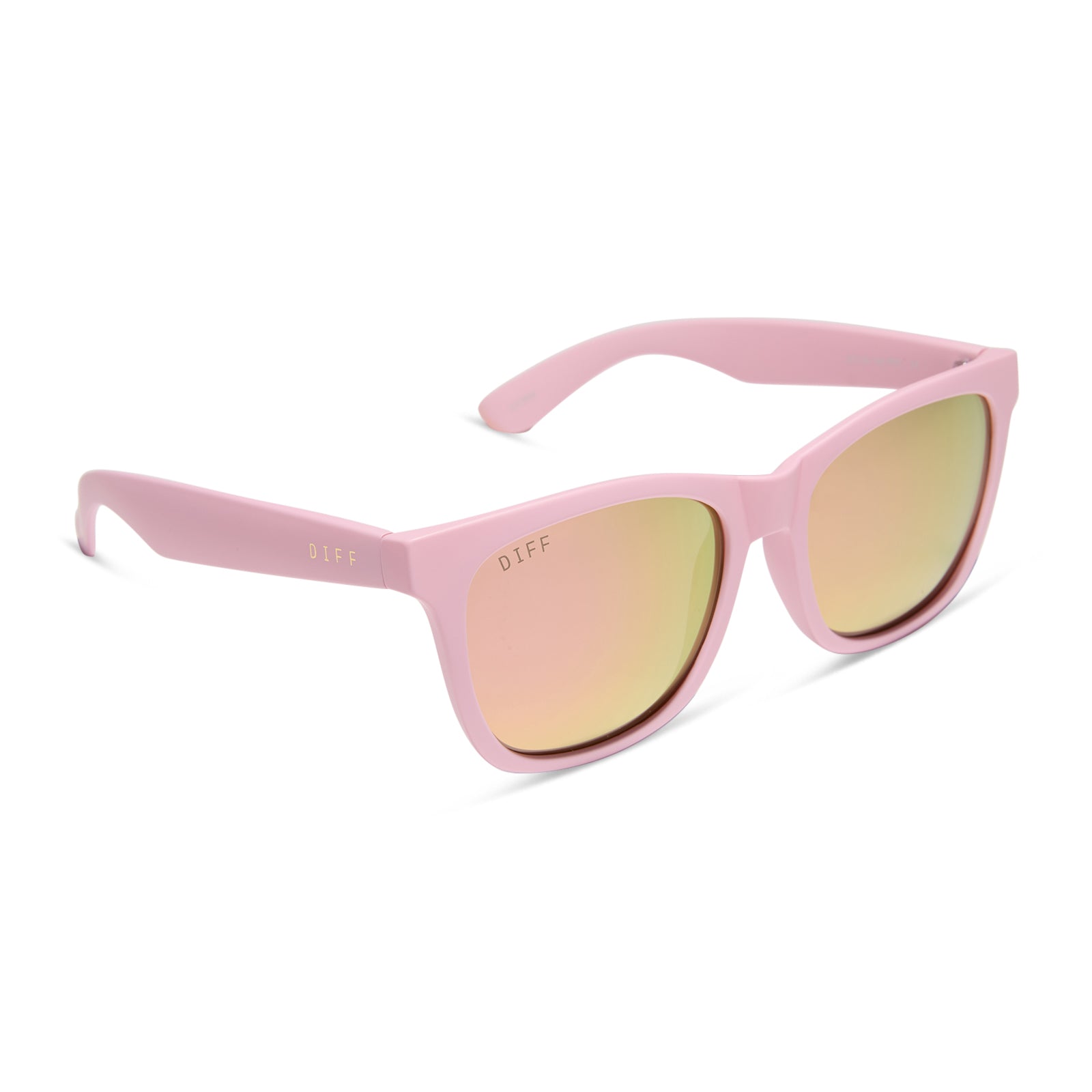 STORM - MATTE BABY PINK + SHERBERT RAINBOW MIRROR + POLARIZED SUNGLASSES