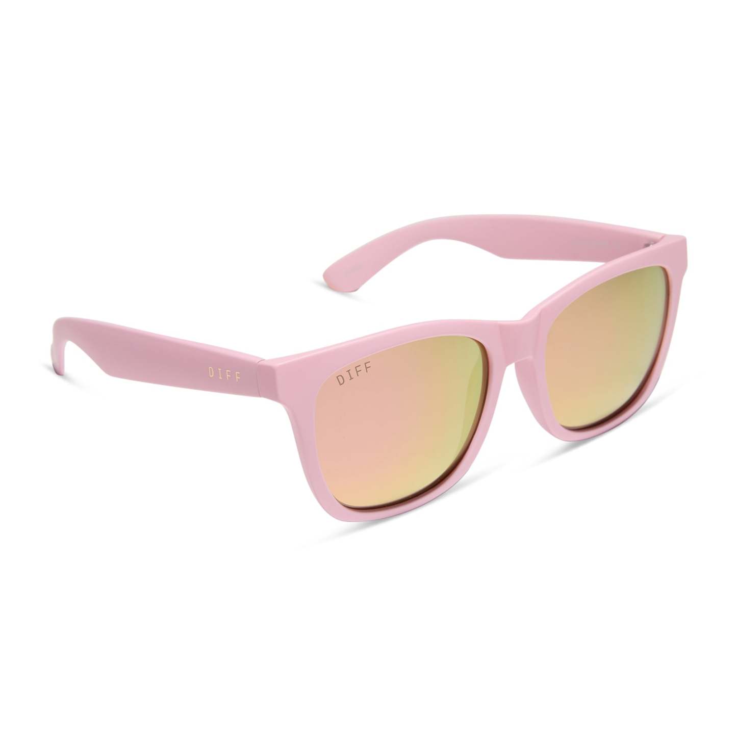 STORM - MATTE BABY PINK + SHERBERT RAINBOW MIRROR + POLARIZED SUNGLASSES