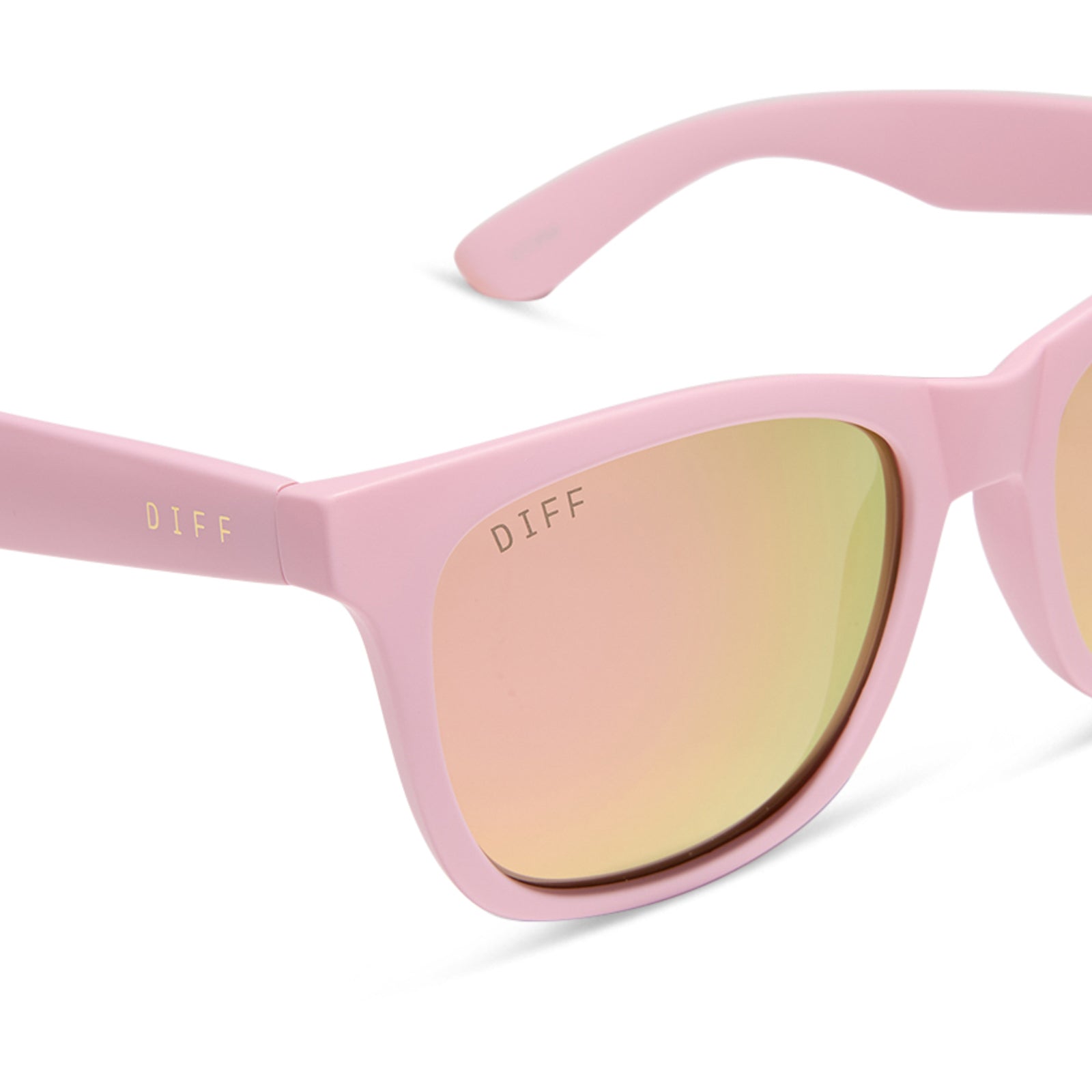STORM - MATTE BABY PINK + SHERBERT RAINBOW MIRROR + POLARIZED SUNGLASSES
