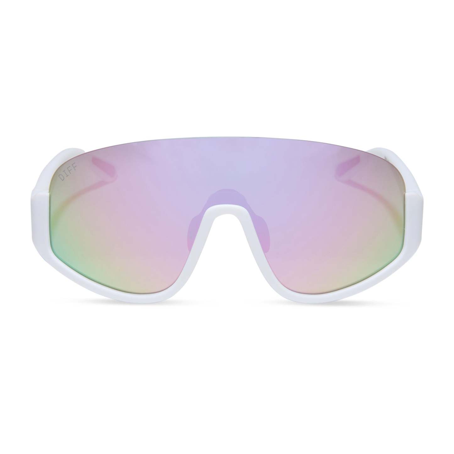 BLAZER - MATTE WHITE + LAVENDER MIRROR + POLARIZED SUNGLASSES