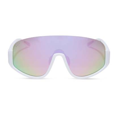 BLAZER - MATTE WHITE + LAVENDER MIRROR + POLARIZED SUNGLASSES
