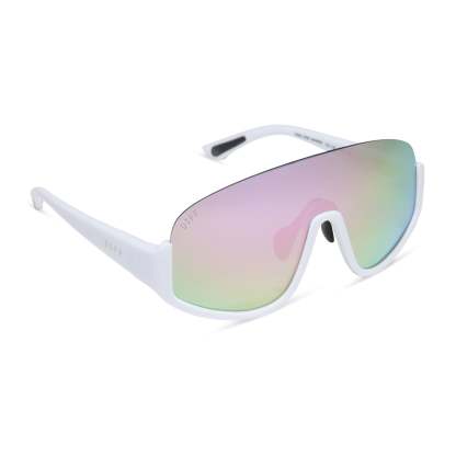 BLAZER - MATTE WHITE + LAVENDER MIRROR + POLARIZED SUNGLASSES