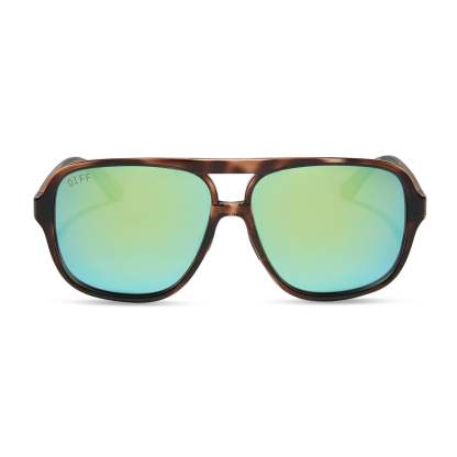 HANGTIME - TORTOISE + TURQUOISE ICE MIRROR + POLARIZED SUNGLASSES
