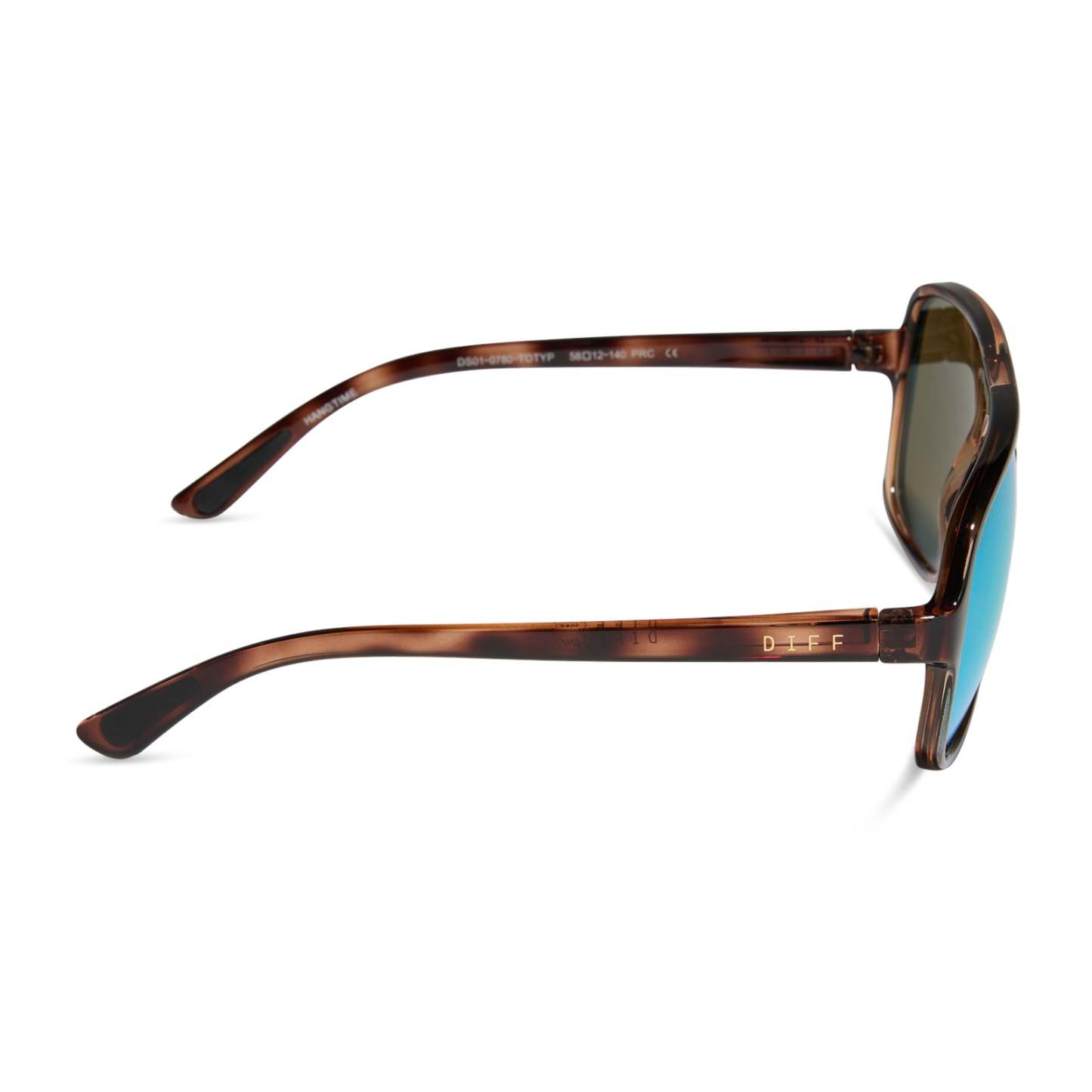HANGTIME - TORTOISE + TURQUOISE ICE MIRROR + POLARIZED SUNGLASSES