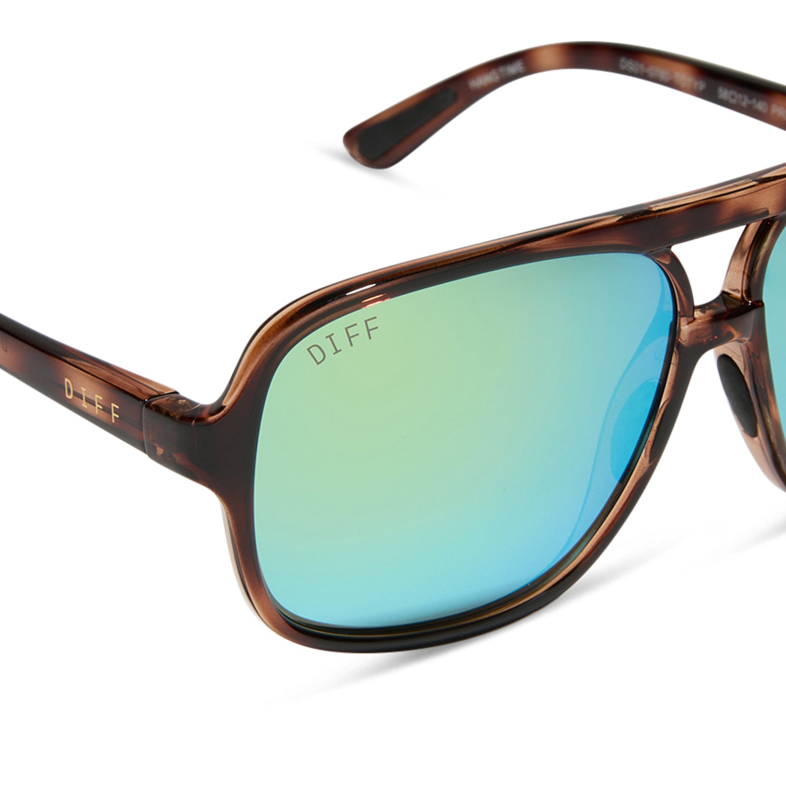 HANGTIME - TORTOISE + TURQUOISE ICE MIRROR + POLARIZED SUNGLASSES