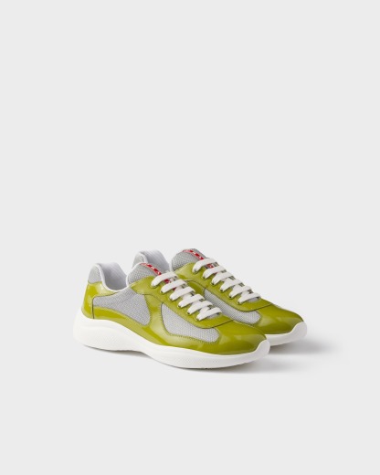Patent leather and technical fabric Prathtda America's Cup sneakers