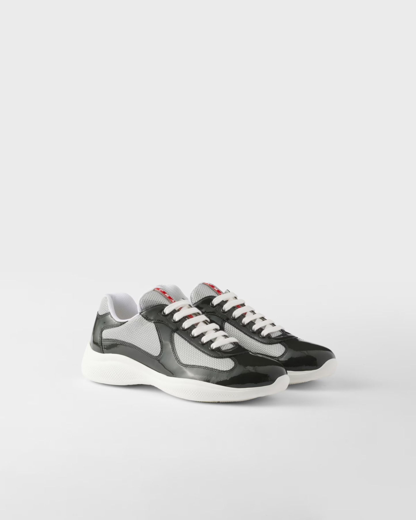 Patent leather and technical fabric Prathtda America's Cup sneakers