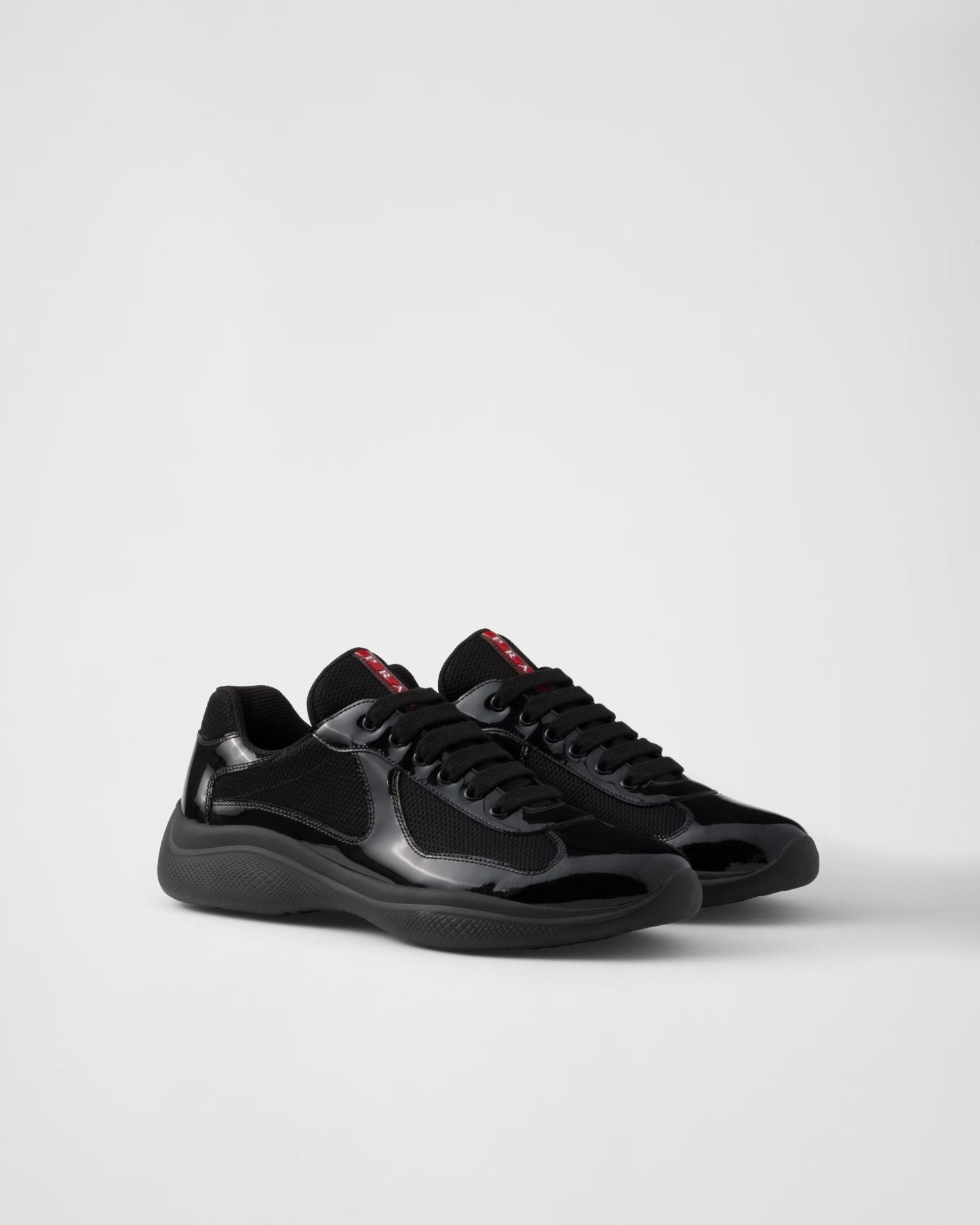 Patent leather and technical fabric Prathtda America's Cup sneakers