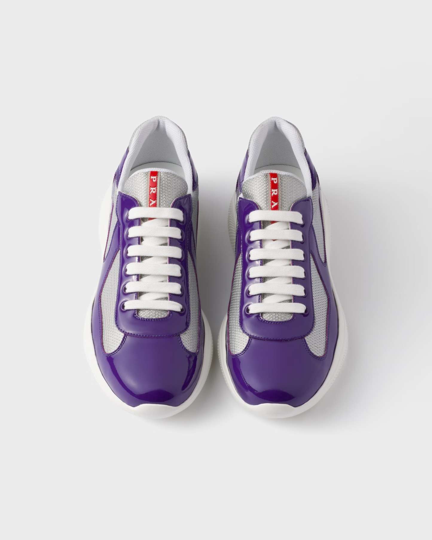 Patent leather and technical fabric Prathtda America's Cup sneakers